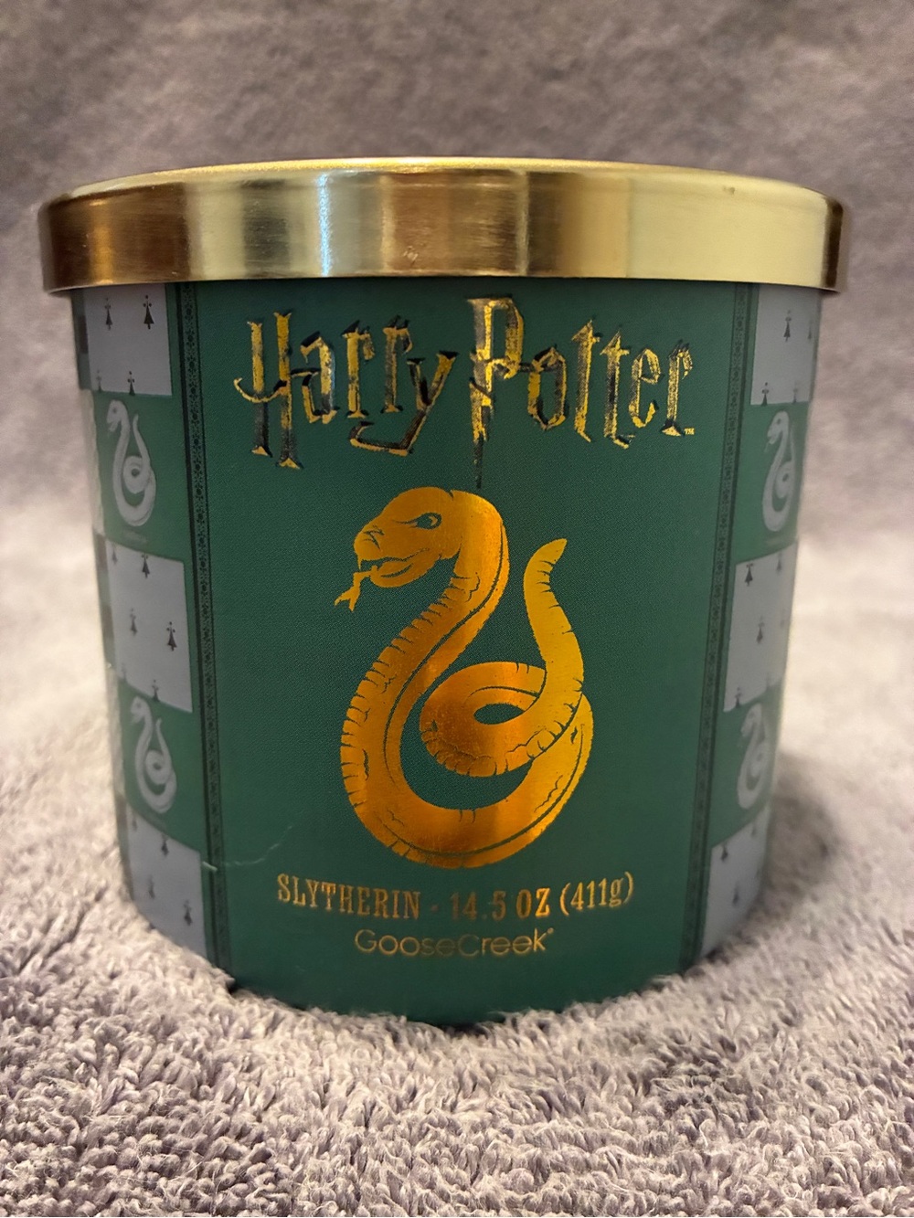 Harry Potter Slytherin Green & Gold Reptile Habitat Accent